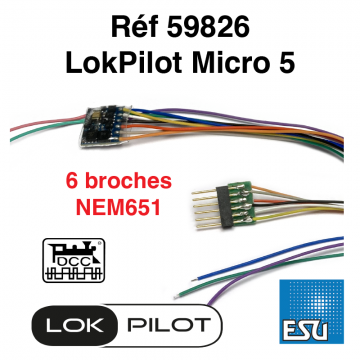 LokPilot 5 Micro (NEM651) ESU