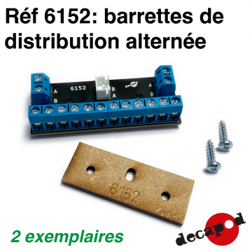 Barrettes de distribution alternée