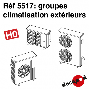 Groupes de climatisation extérieurs [HO]