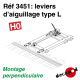 Leviers d'aiguillage type L [HO]