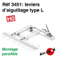 Leviers d'aiguillage type L [HO]