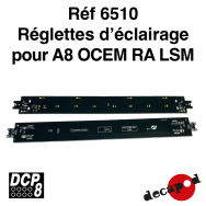 Réglette d'éclairage pour A8 OCEM RA LSM [HO]