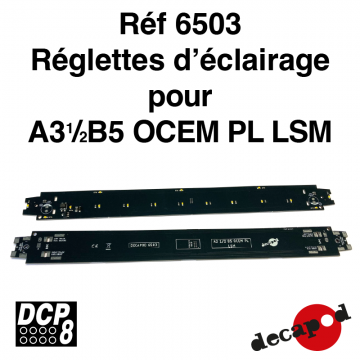 Réglette d'éclairage pour A3 1/2 B5 OCEM PL LSM [HO]