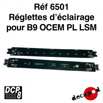 Réglette d'éclairage pour B9 OCEM PL LSM [HO]