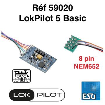 LokPilot 5 Basic 8 pin (NEM652)