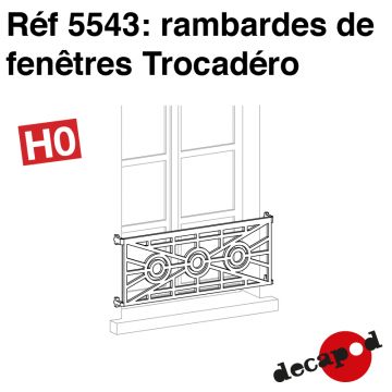 Rambardes de fenêtres Trocadéro [HO]