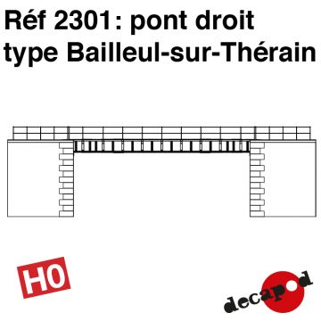 Pont droit type Bailleul-sur-Thérain [HO]