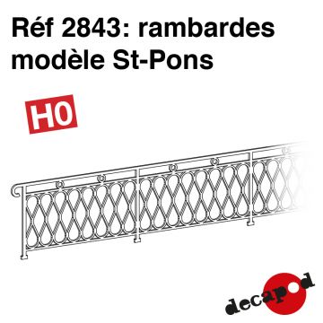 Rambardes modèle St-Pons [HO]