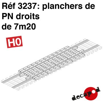 Planchers de PN droits de 7m20 [HO]