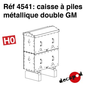 Caisse à piles métallique double GM [HO] - Decapod