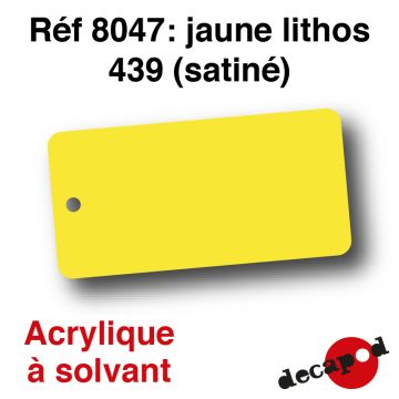 Jaune lithos 439 (satiné) [acrylique à solvant]